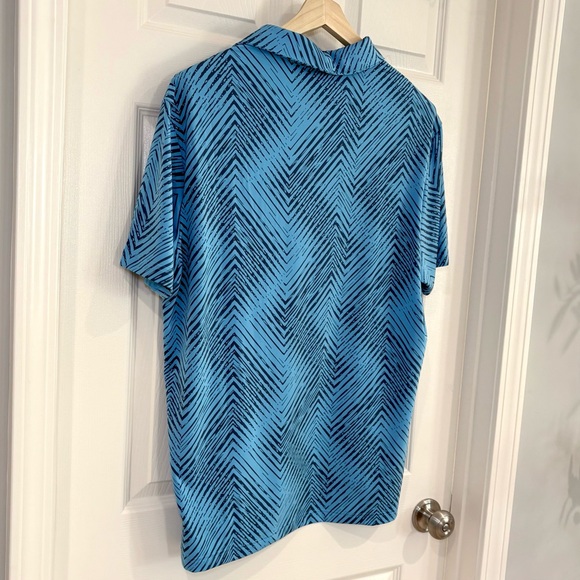 Adidas Ultra 365 Performance All Over Print Chevron Polo Golf Shirt Men L  NWT - Picture 11 of 16